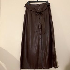 Faux Leather Skirt